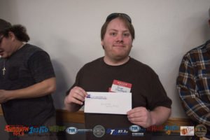 Richard Leanna with this Auto Armor prize.