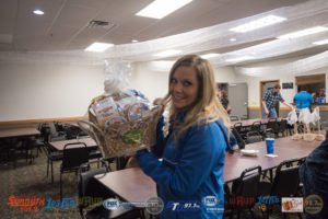 Allison Coss with her basket from Econo Foods.