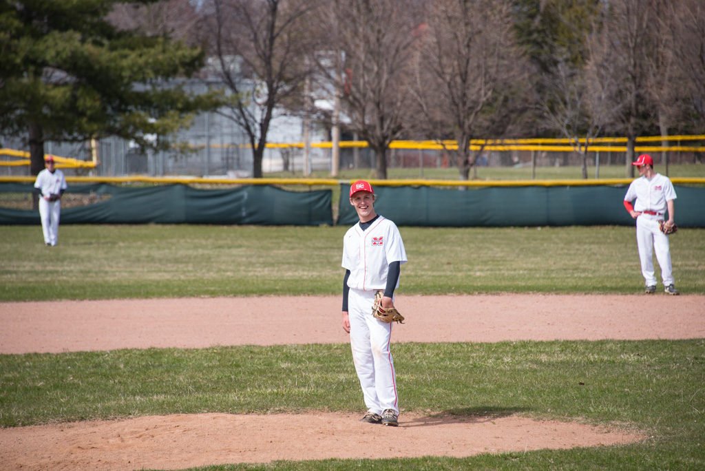 Marquette's Pitcher Blake Henricksen waits on the mound