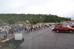 Over 300 people attended our party.