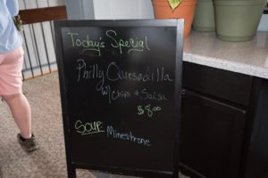 Enjoy a quick bite at the Clubhouse and try their special before the raffle.