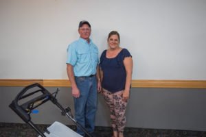 Mike from Four Season Small Engine and Rhonda Rosewall our Perfect Yard Giveaway Winner!