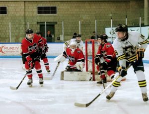 The Marquette Redmen facing Rochester United at the Onyx in Rochester Hills.