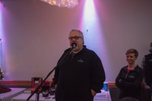 Walt talking about the next door prize giveaway