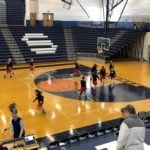 Marquette warming up