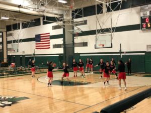 Marquette Warming Up