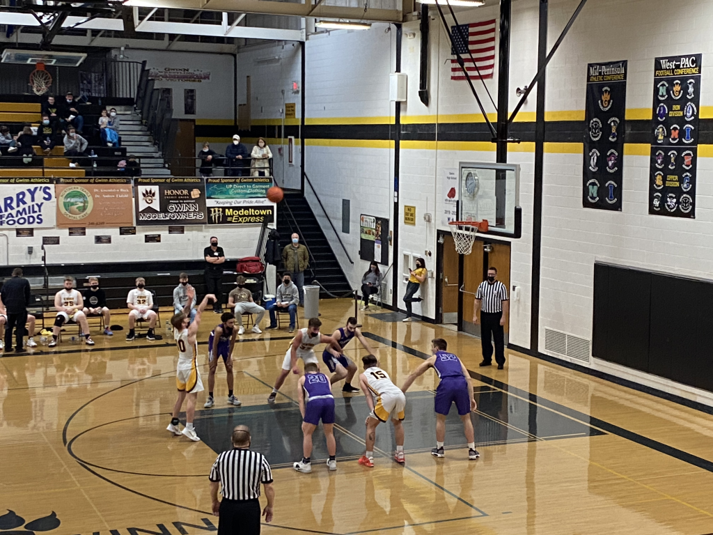 Gwinn shoots a free throw