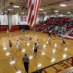 The Blue Devils get the ball