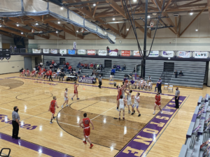 The Redmen continued to outscore the Braves throughout the night.