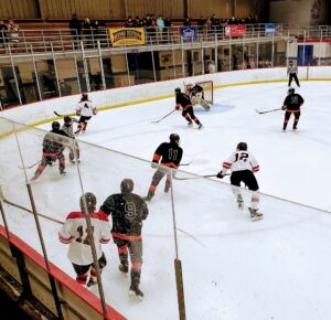 Some action at the net.