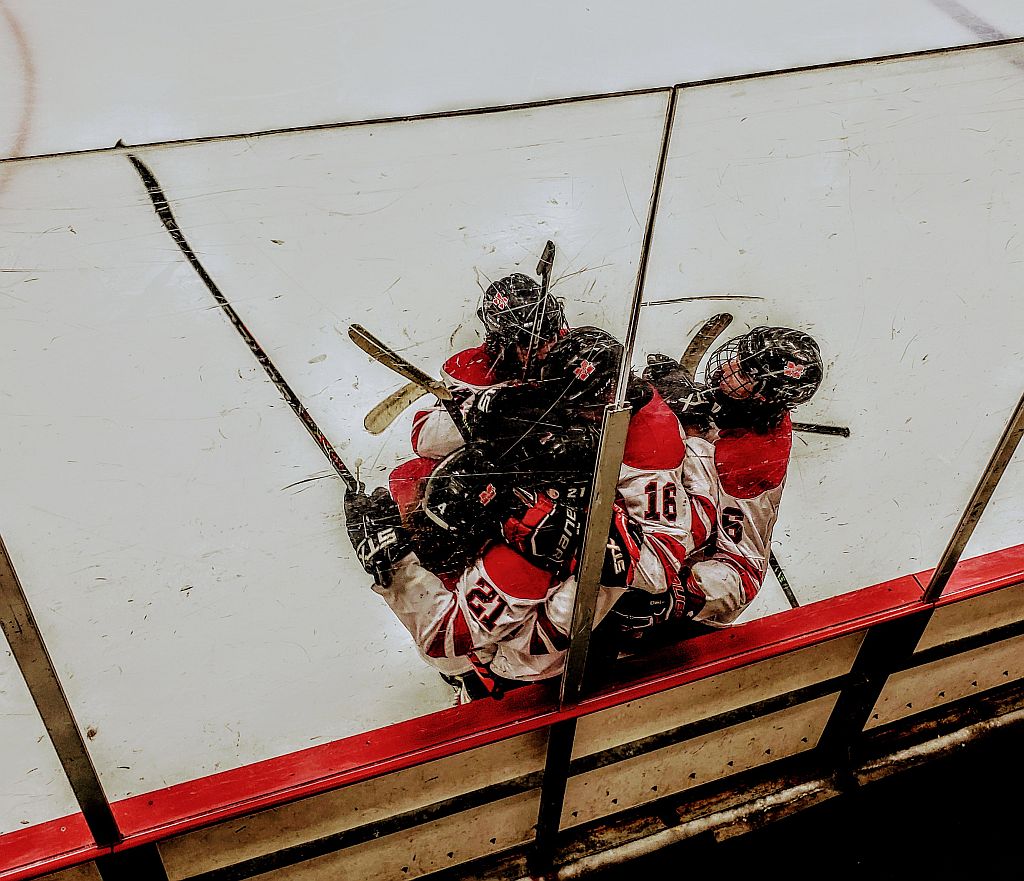 Marquette celebrating a goal.