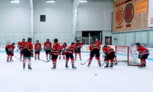 The Redmen prepare to take on the Bulldogs!