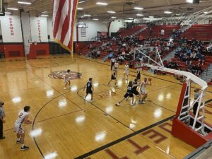 The energy was at a fever pitch at the Redmen gym!