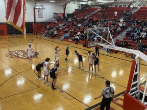 Free throw shot.