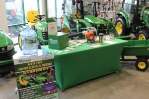 There was a table to sign up for both giveaways