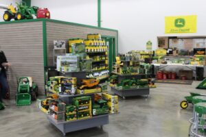 Bring in the kids for some trucks and other toys