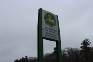 Look for the John Deere sign on US 41!