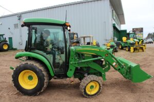 Adam broadcast from the tractor!