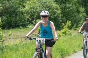mediaBrew's Dawn Evans riding in the Iron Range Roll