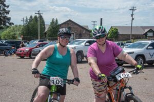 Today's race included over 200 cyclists.
