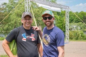 Connect Marquette Volunteer Chair Daniel Korhonen and Iron Range Roll Chair Daniel Croney