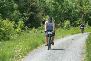 Chuck headed down the Iron Ore Heritage Trail