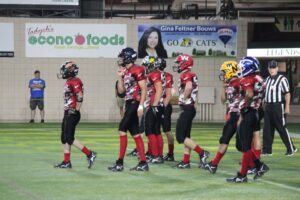 Red Team approaches the line