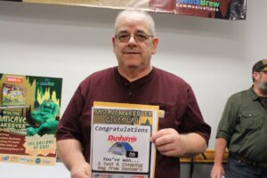 Congrats to Mark Henson from Ishpeming on winning the Dunham's tent and sleeping bag!