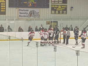 Marquette Redmen playing against the Chelsea Bulldogs