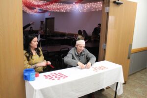 Getting prize tickets ready to hand out...