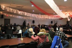 The stage was set for the evening