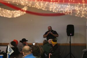 Walt has the honor to call the lucky numbers