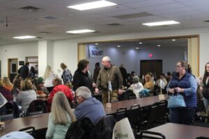 People started trickling in