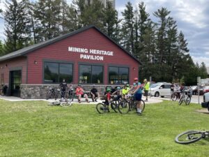 The starting line was at the Cliffs Mine Shaft Museum in Ishpeming