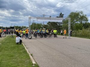 At the starting line