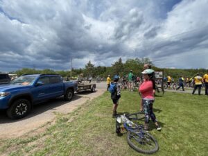 The forget your helmets!