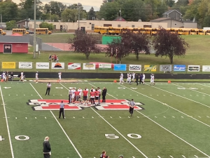 Captains at the coin toss