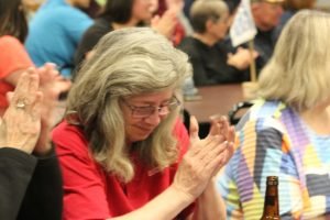 Tonight we gave away a 75" TV and Fireplace