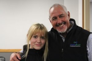 Smiles from Bill and Hannah!