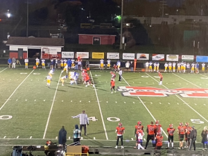 Marquette punting the ball.