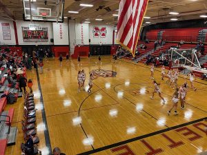 The Marquette Redettes fall to the Negaunee Miners 28-49