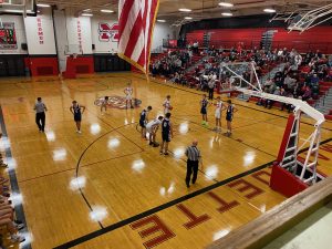 Jaxon Jurmu shooting free throws