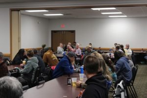 A great number of people turned out for the party!